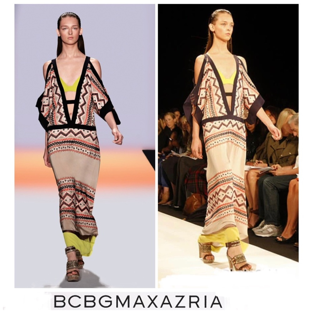 ♦️SOLD♦️BCBGMaxAzria Runway The Kalina Multicolor Eyelet Embroidered Maxi Dress - Picture 2 of 16